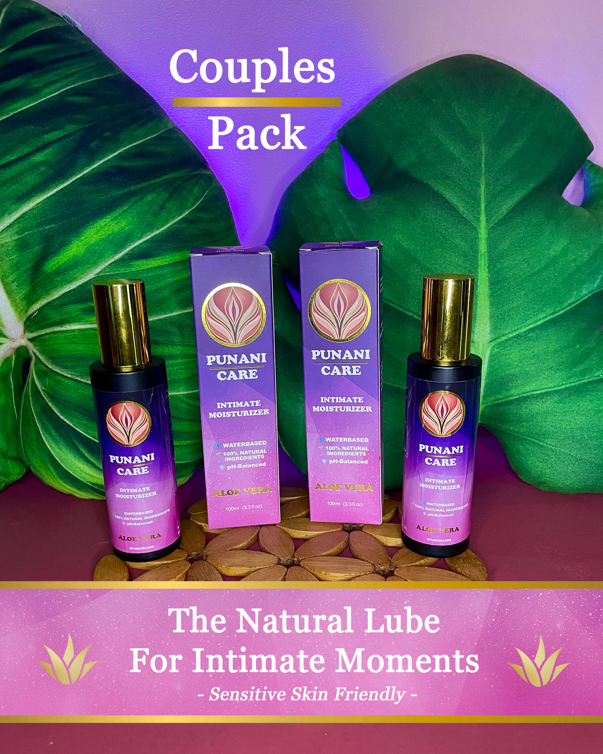 Premium Natural Lubricant (2x 100 ml) DUO PACK / Gift Set Punani Care Premium Natural Lubricant (2x 100 ml) DUO PACK / Gift Set Punani Care